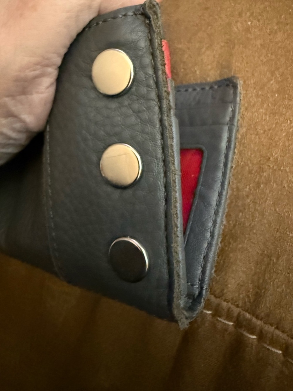 Hammitt 110 North Wallet – Dark Gray Leather | Very Good Condition - Picture 2 of 8